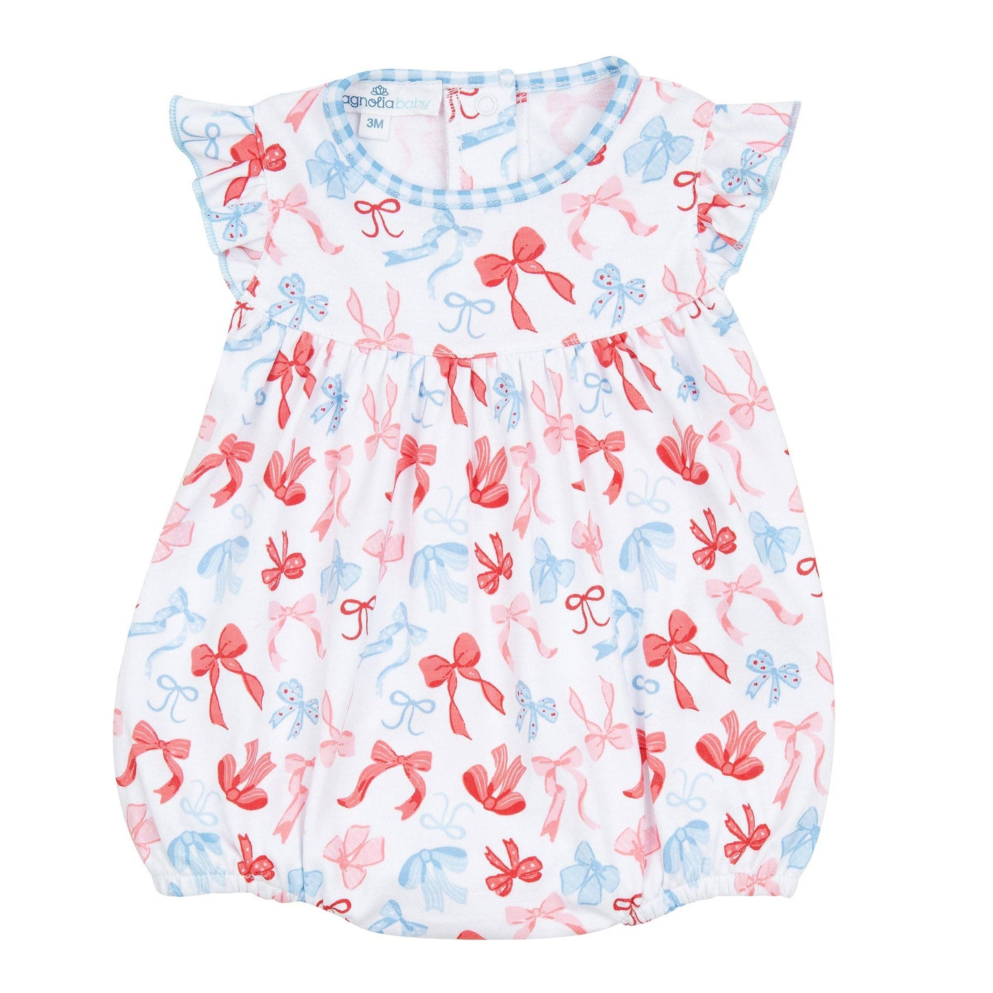 Patriotic Bows Bubble Romper