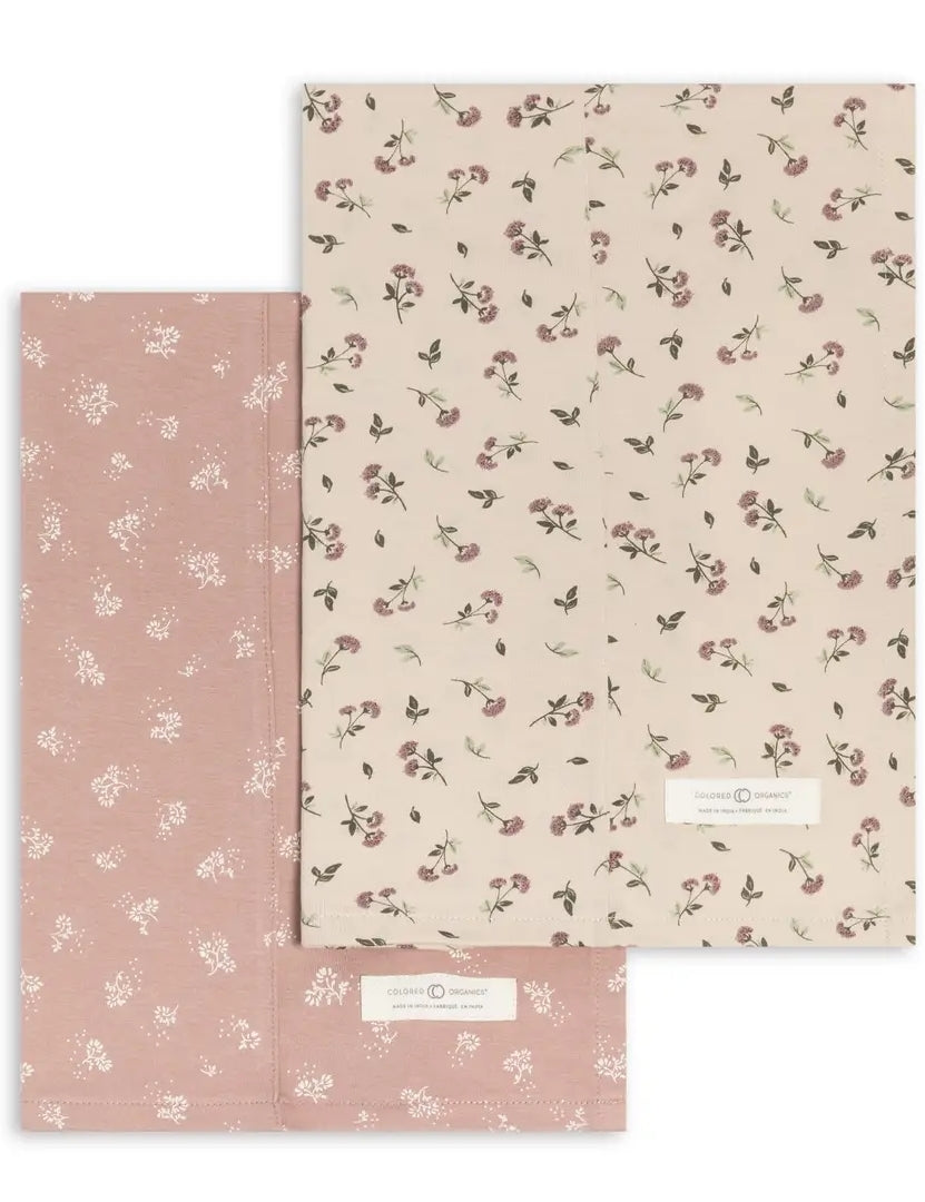 Helen Floral 2-Pack Burp Cloths