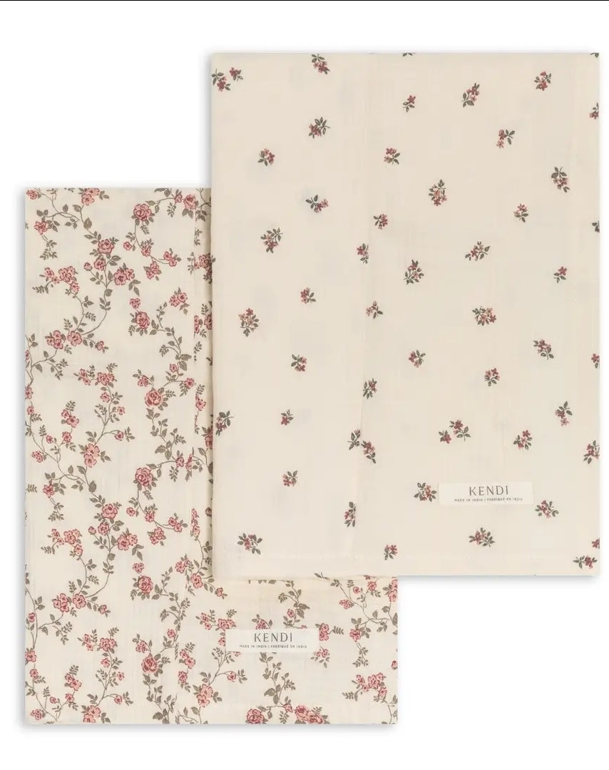 Betty Floral 2-Pack Burp Cloths
