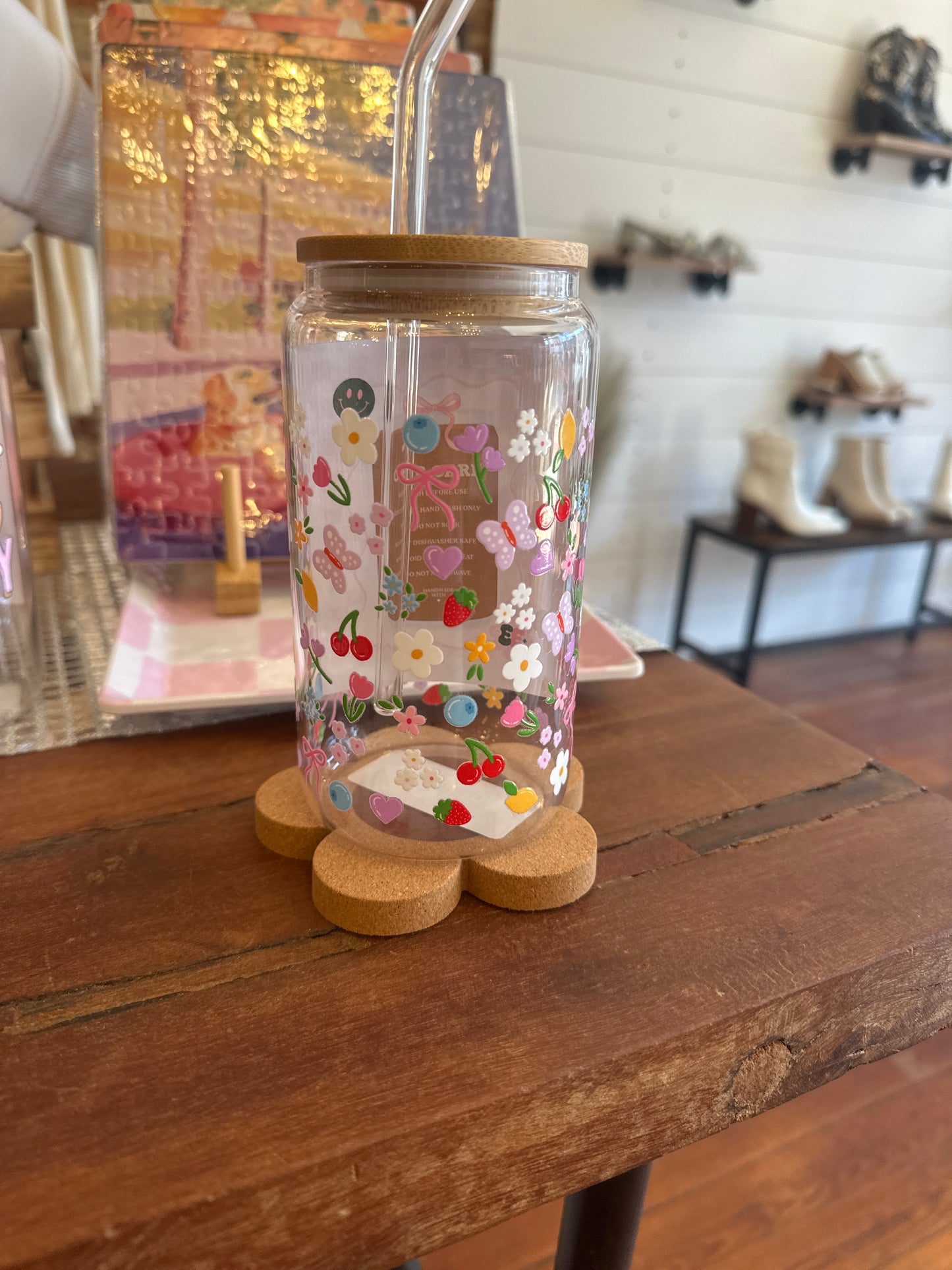 Pastel Minis 16oz Glass Cup