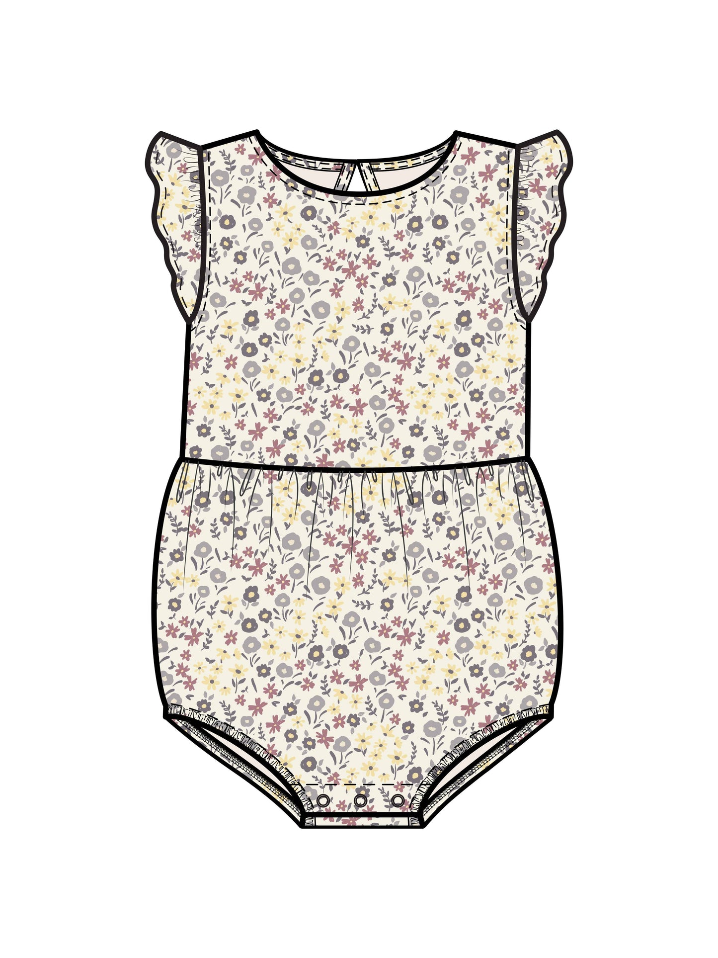 Giada Floral Sommer Romper