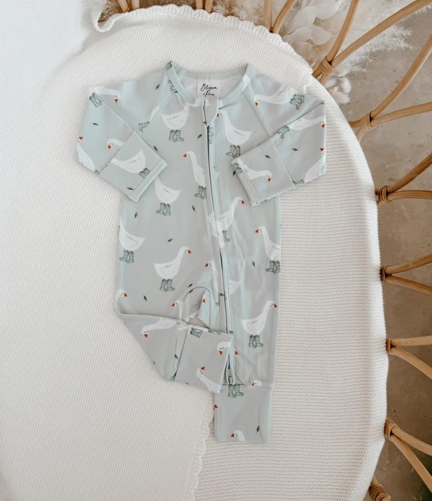 Cotton Growsuit Puddle Duck