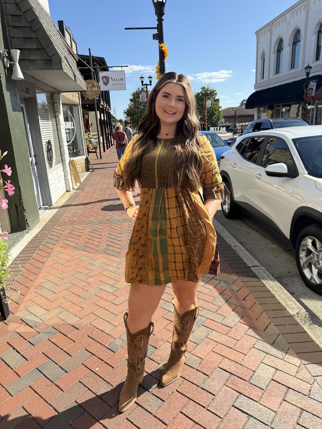 Patchwork Mini Dress