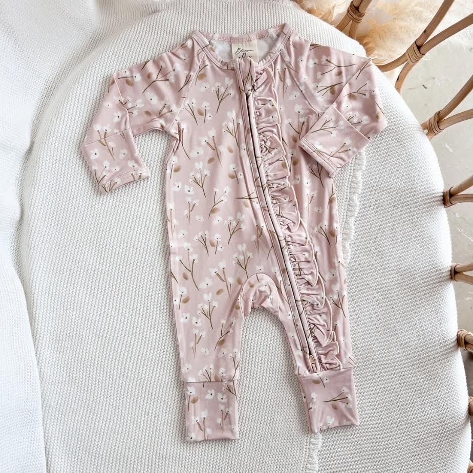 Cotton Growsuit Blushing Blooms
