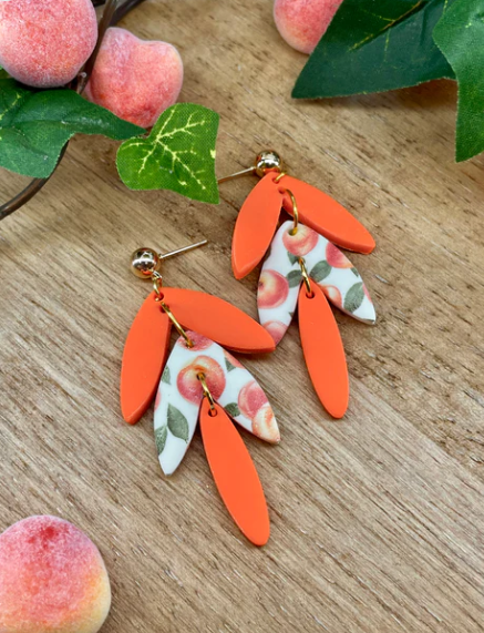 THREE TIER PEACH DANGLE