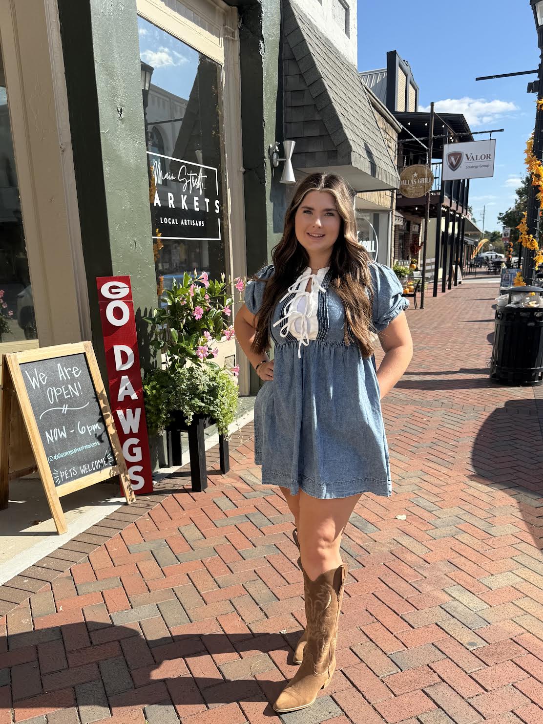 Tied and True Denim Mini Dress