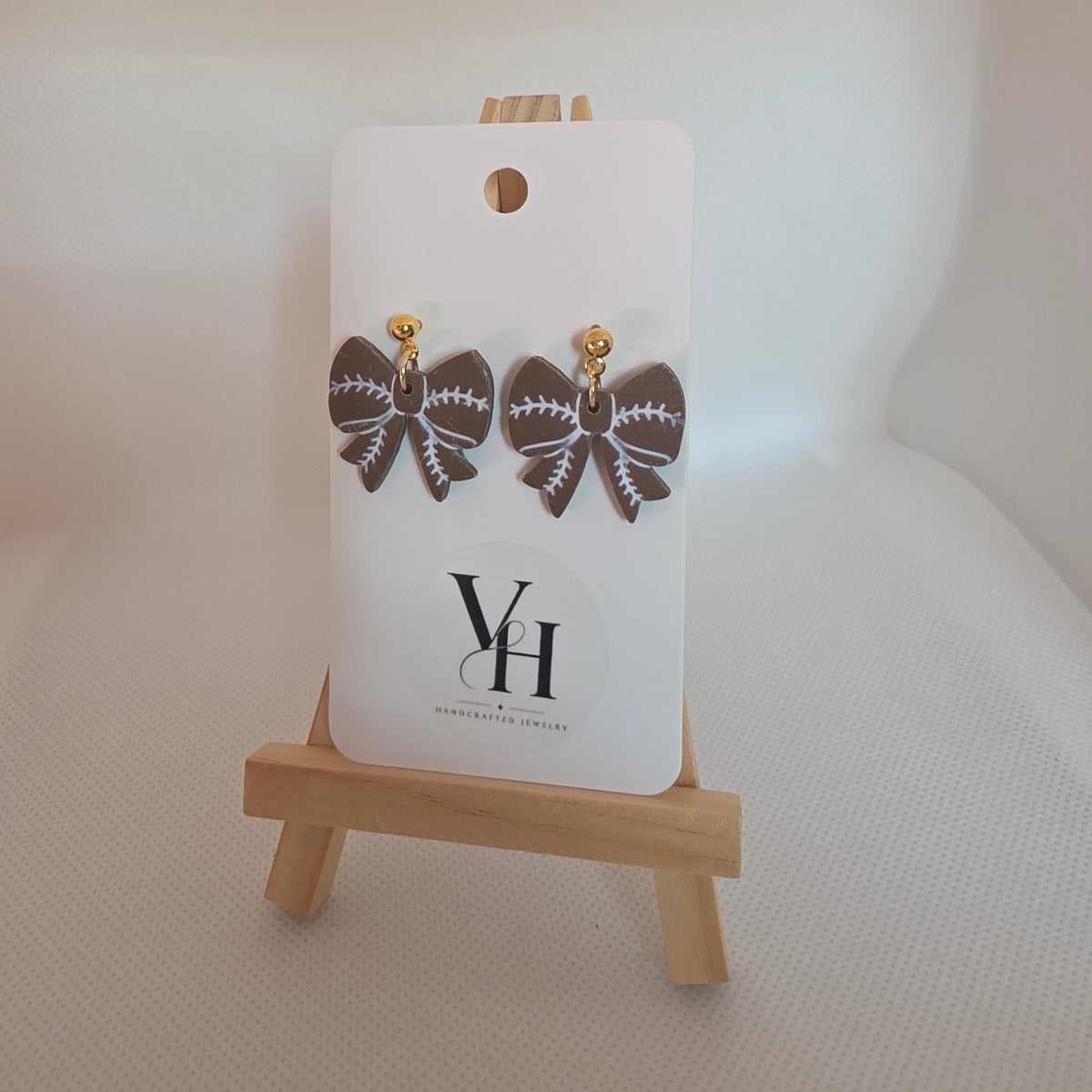 Football Bows Dangle