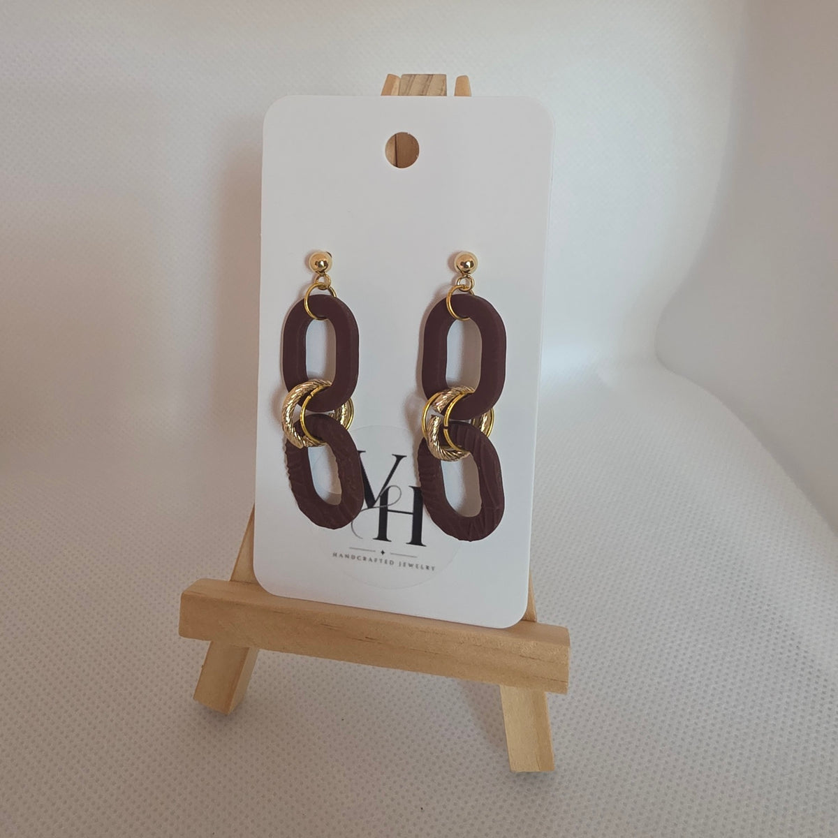 Espresso Two Ovals Dangle