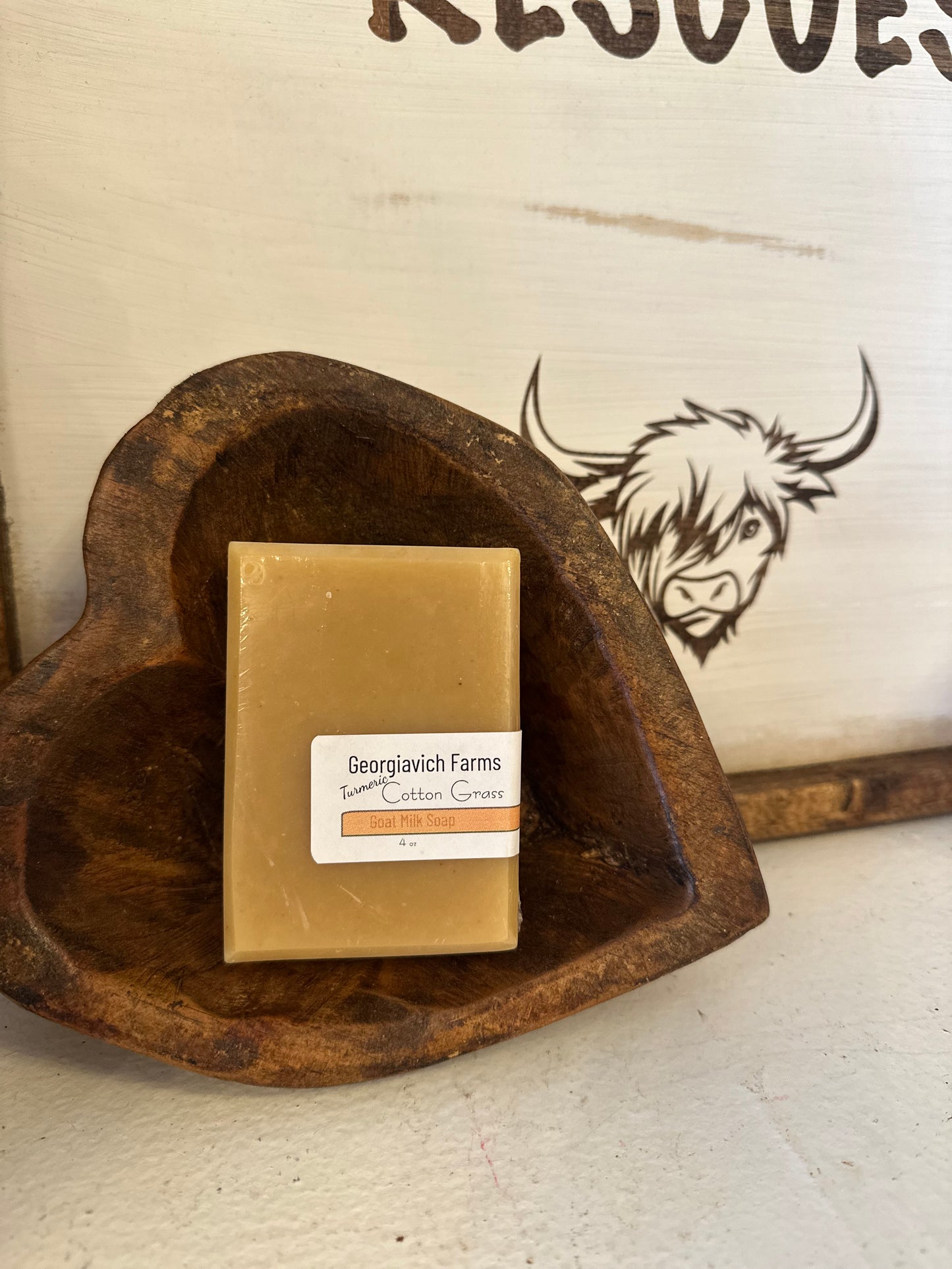 Turmeric Cotton Grass Goat Milk Soap