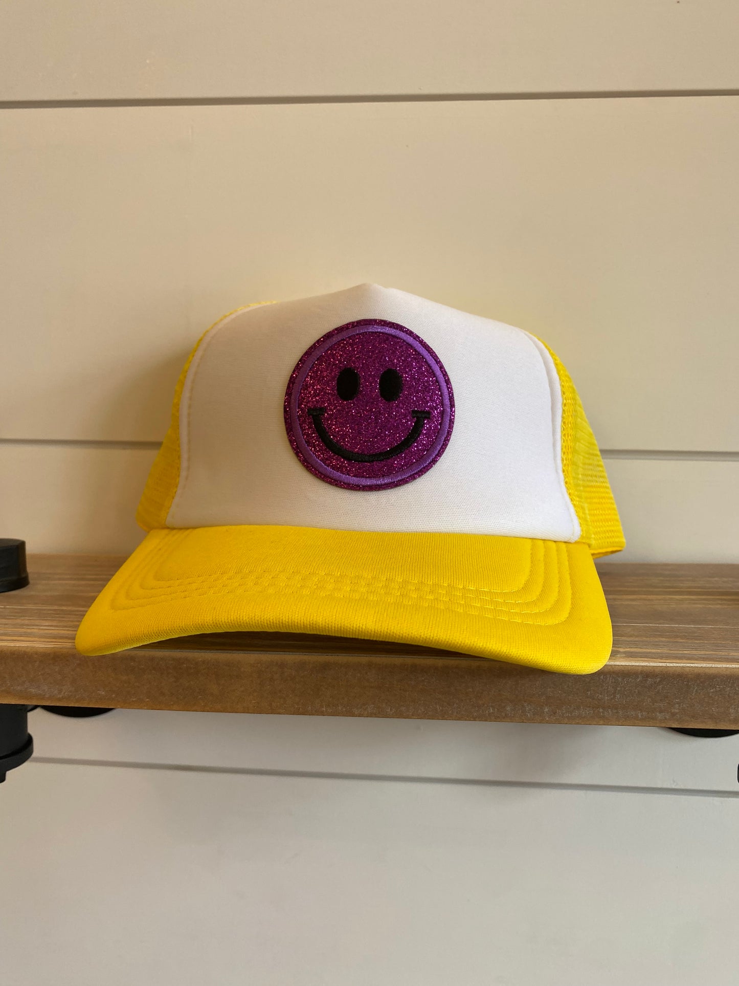 Assorted Happy Face Patch Hat