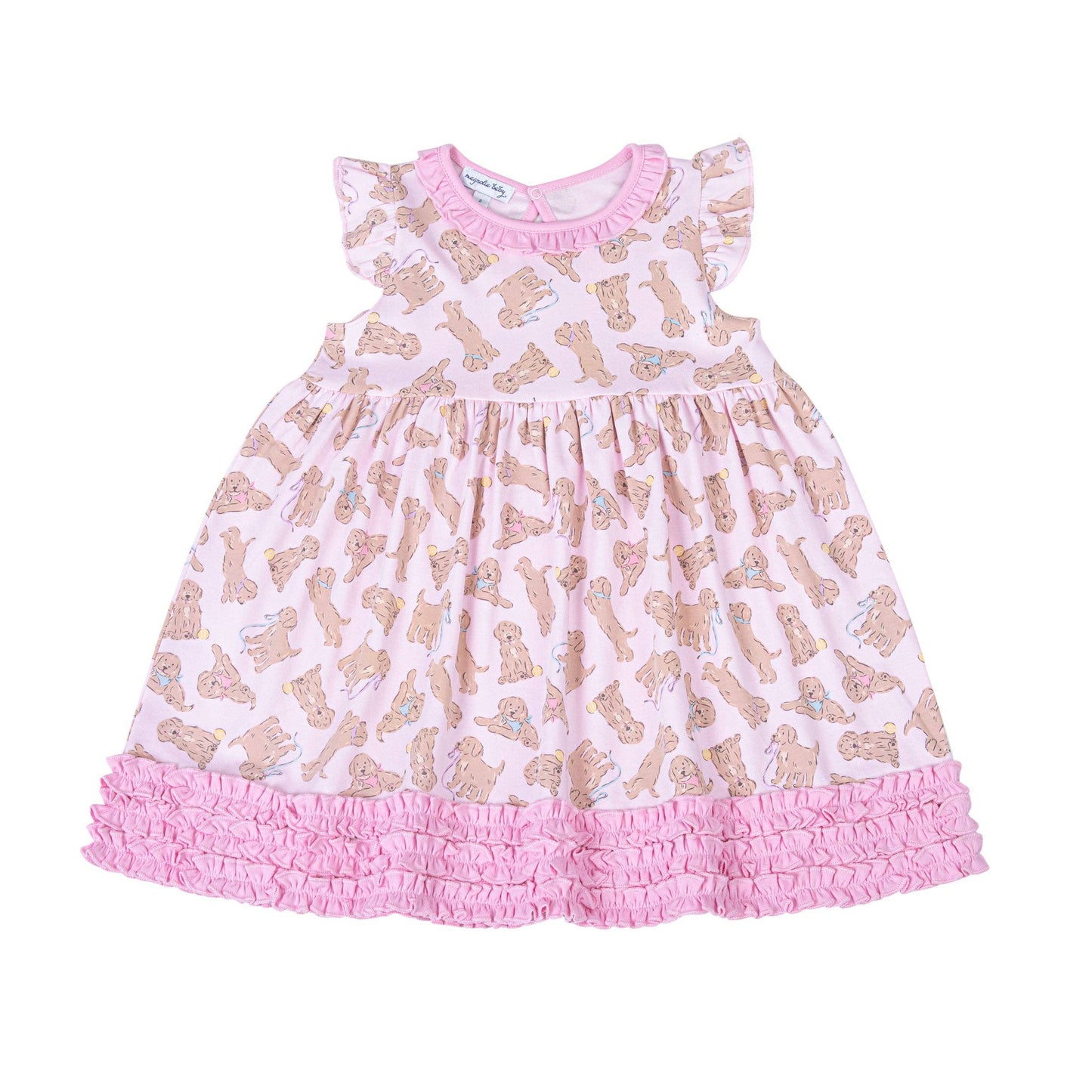 Pink Pups Twirl Dress