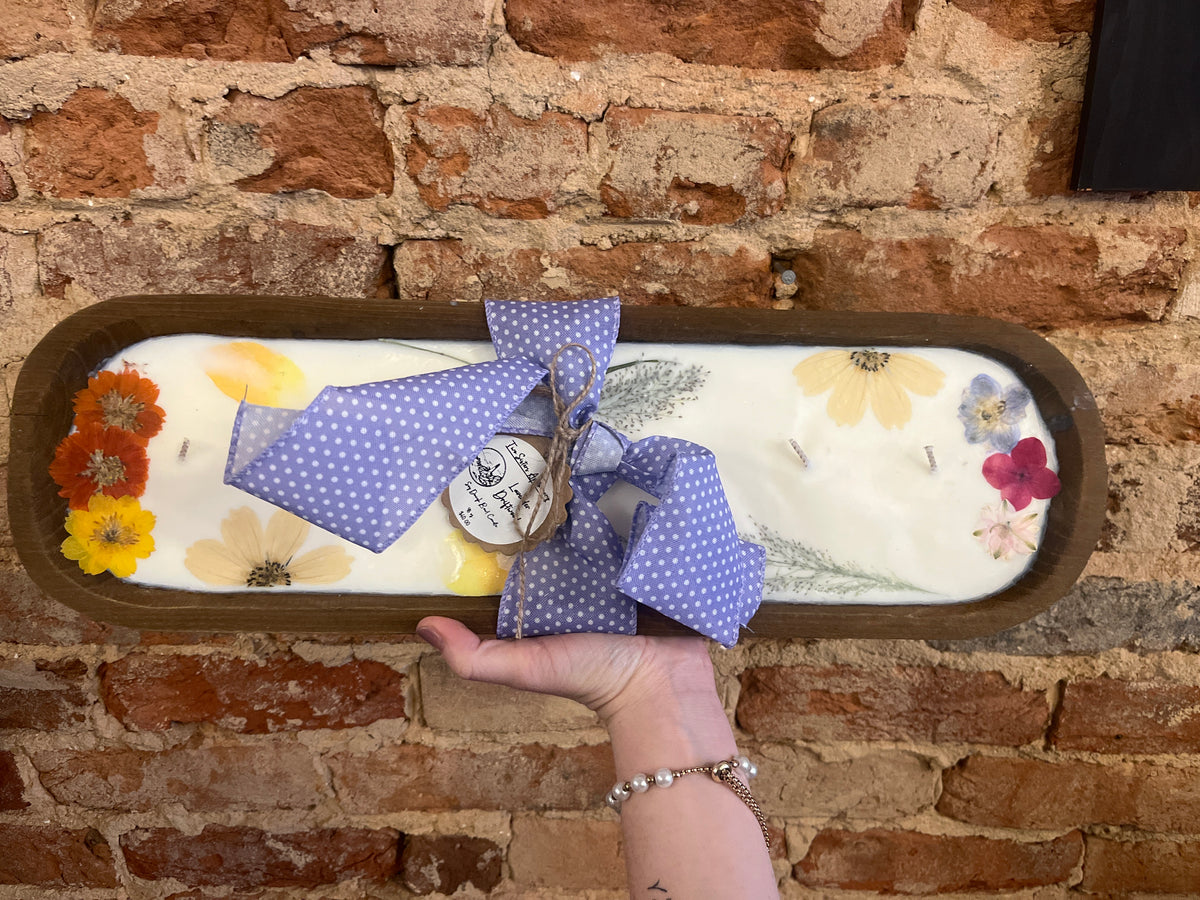 Lavender Driftwood Soy Dough Bowl Candle