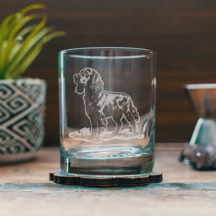 Boykin Spaniel Dog Breed 12oz Glass