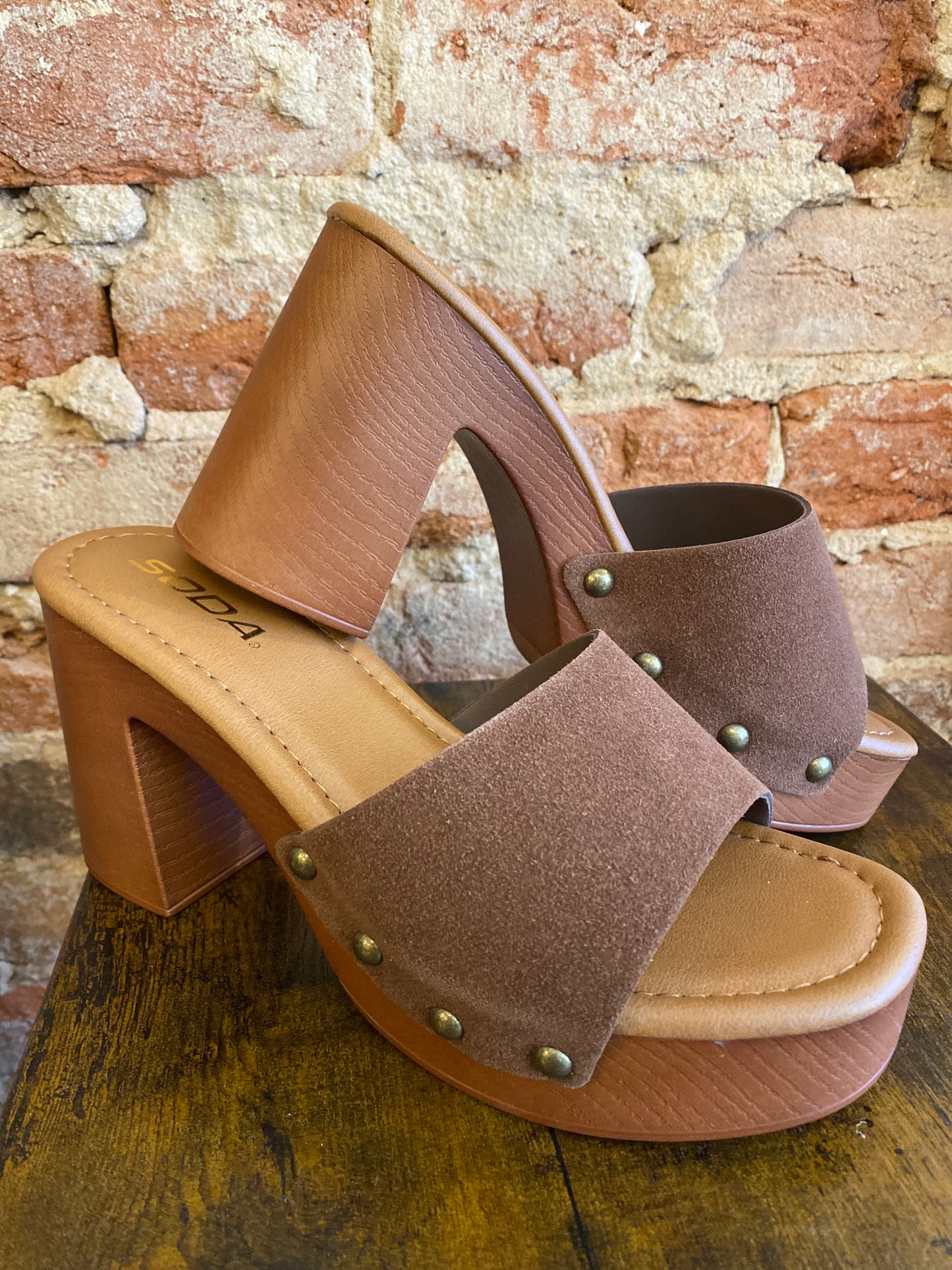 Platform Suede Sandals