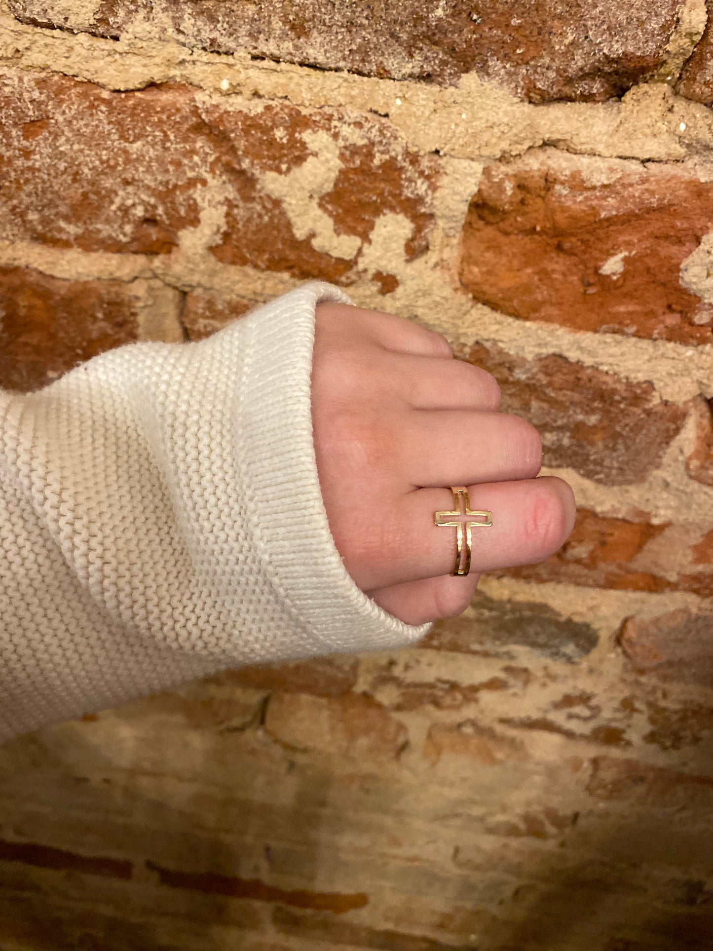 Cross Ring with Cut Out