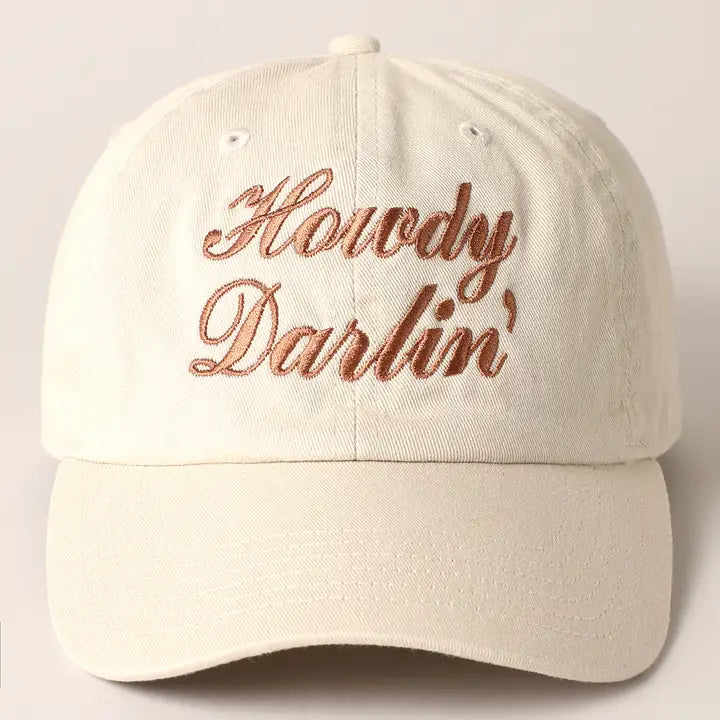 Howdy Darlin' Embroidered Hat