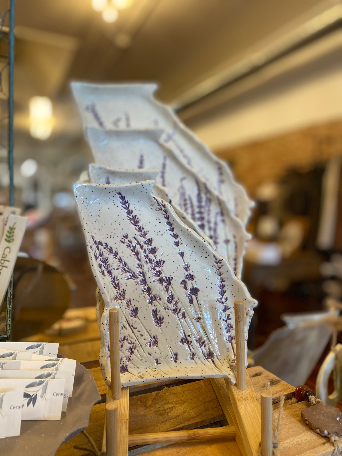 Lavender GA Ceramic Tray
