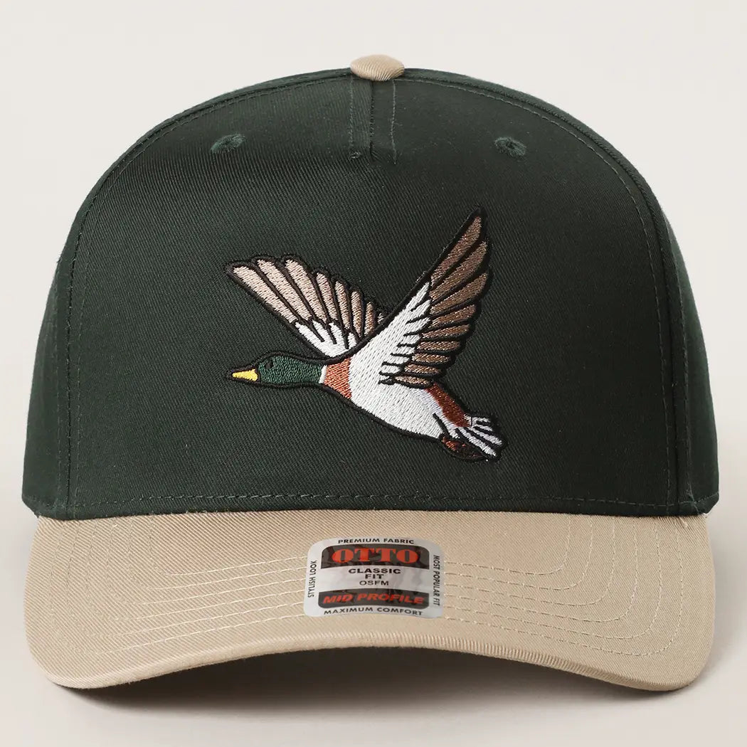Flying Mallard Graphic Embroidered Trucker Hat
