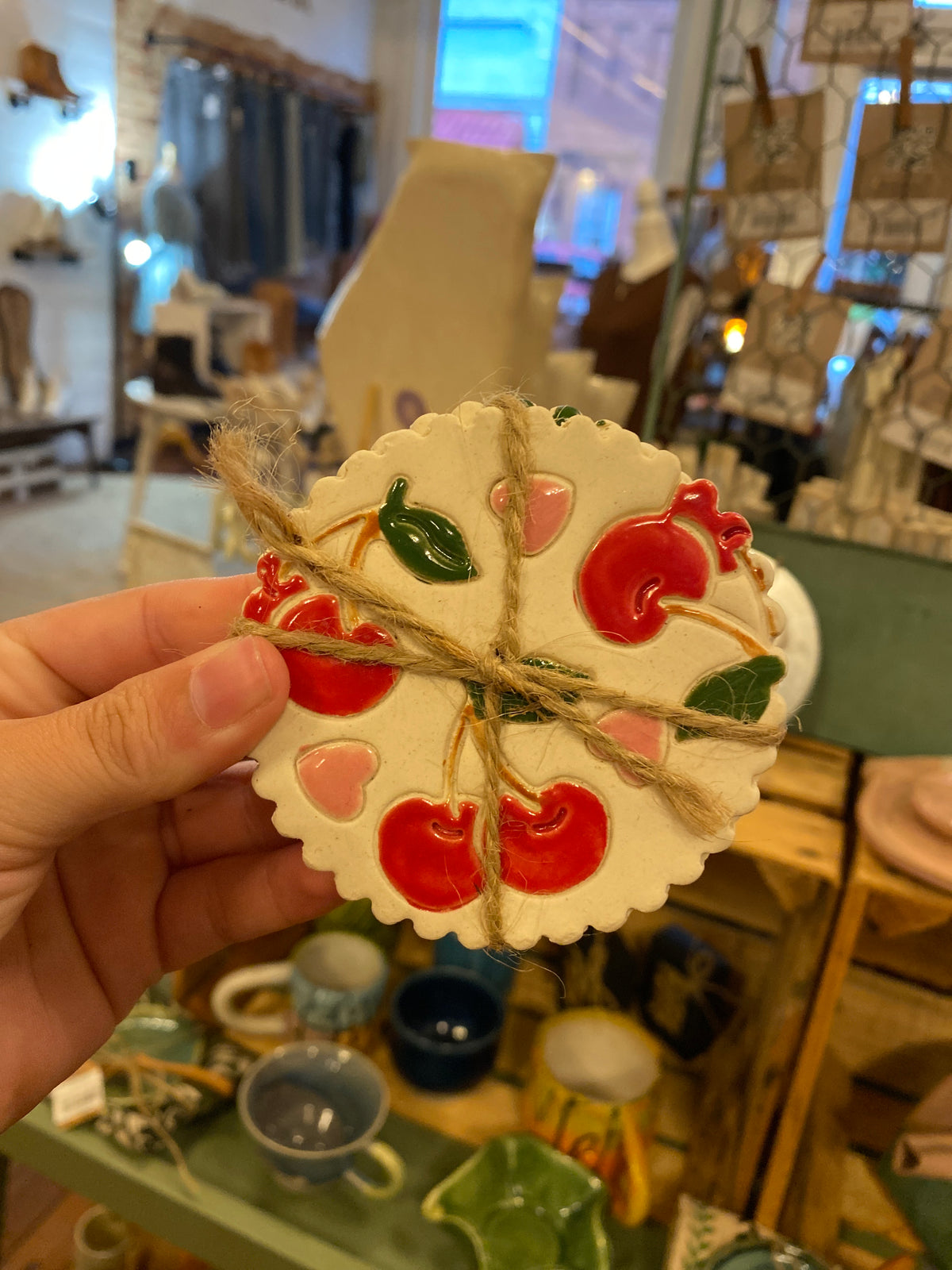 Medium Cherry (Pink Heart) Coaster