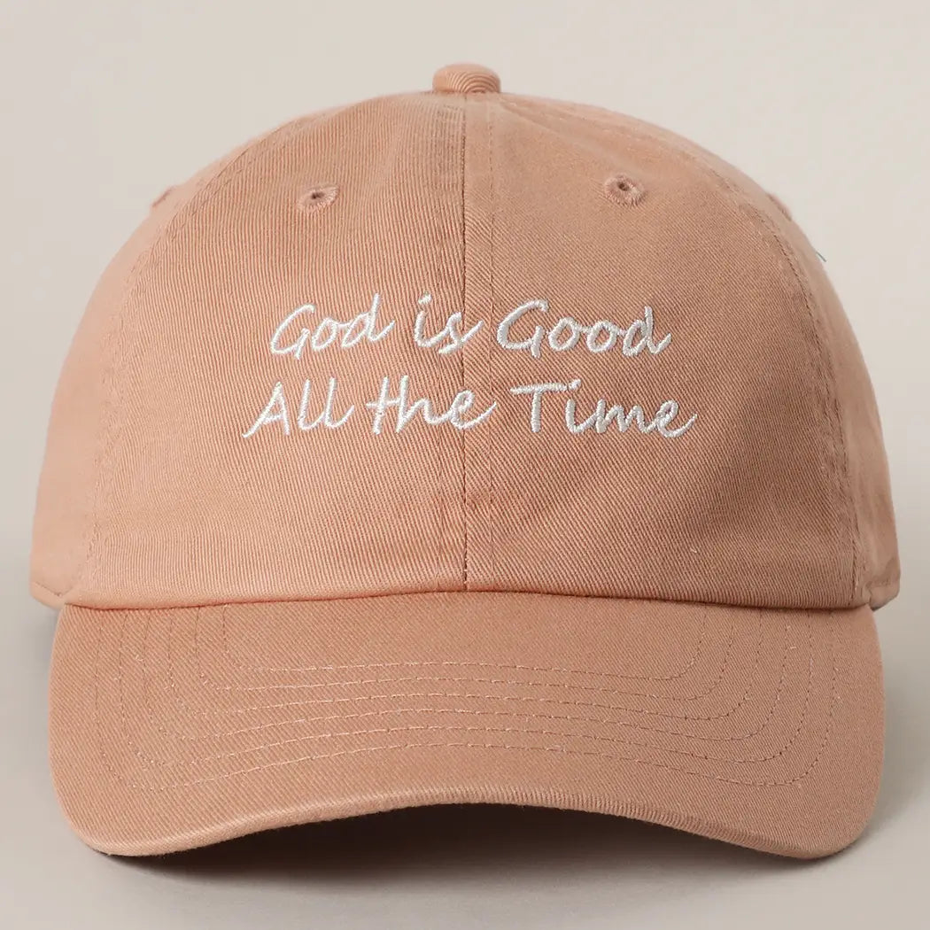 God Is Good All the Time Embroidery Baseball Cap