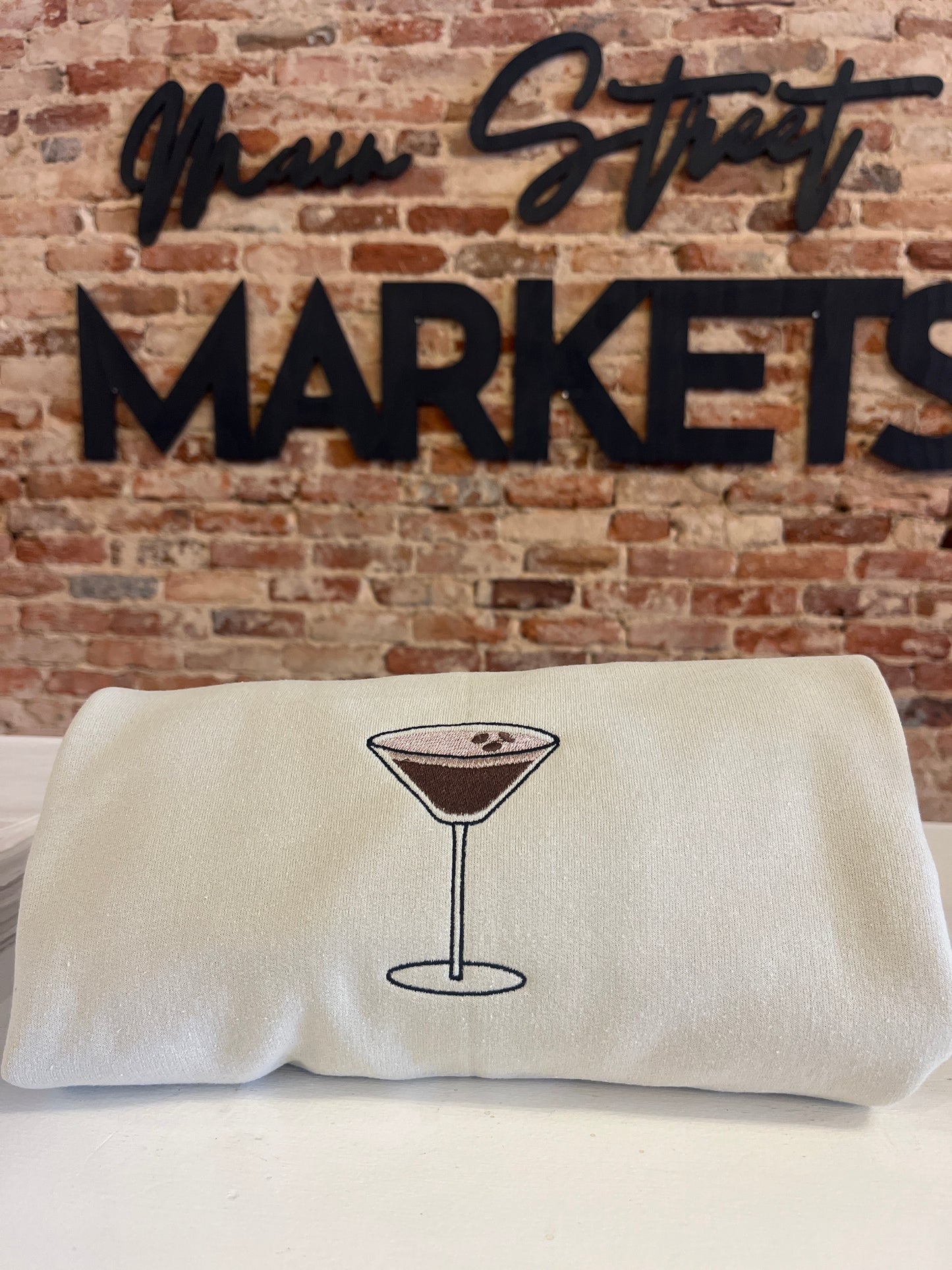 Espresso Martini Embroidered Sweatshirt