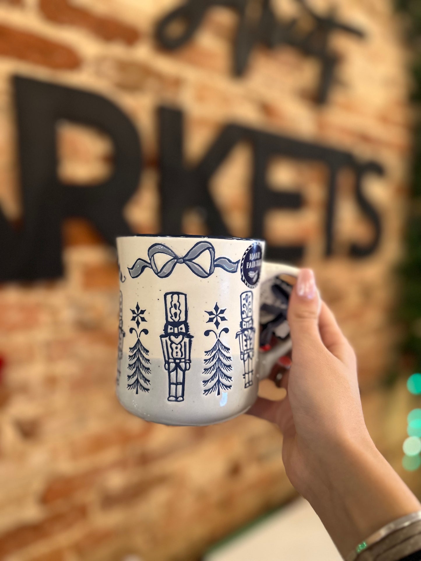 Blue Christmas Mug