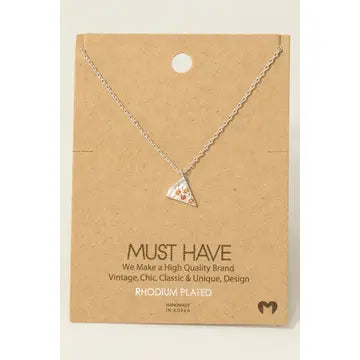 Pizza Pendant Necklace