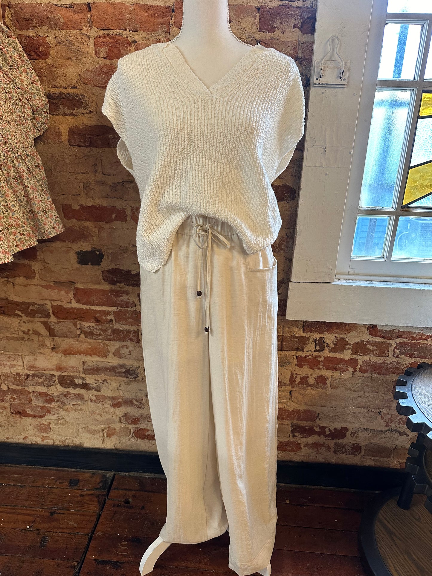 Wide Leg Linen Pants