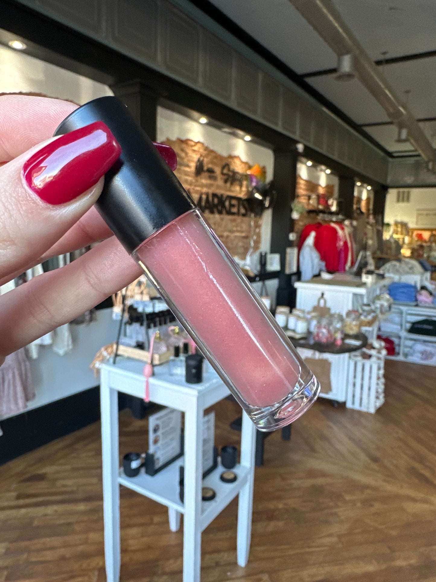 Pink Glitter Gloss