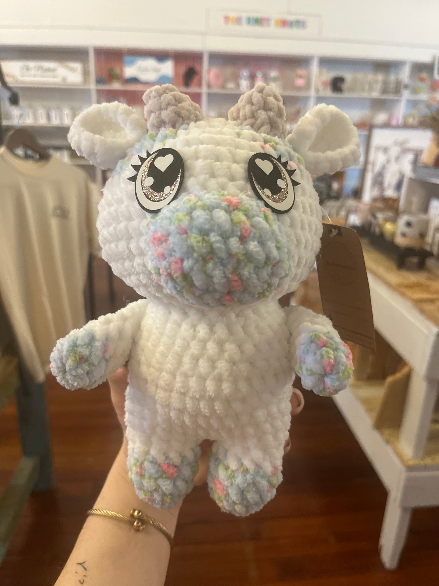 Floral Cow Plushie
