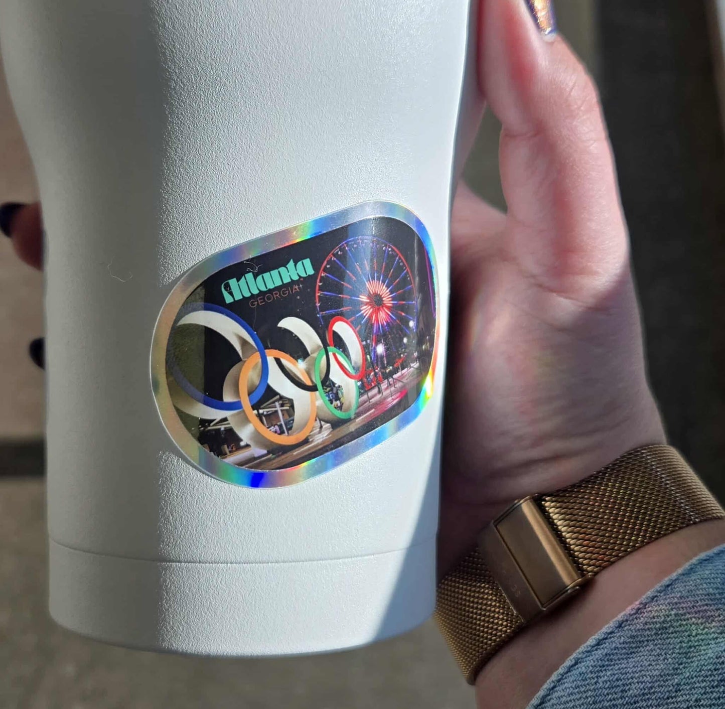Atlanta Rings Sticker