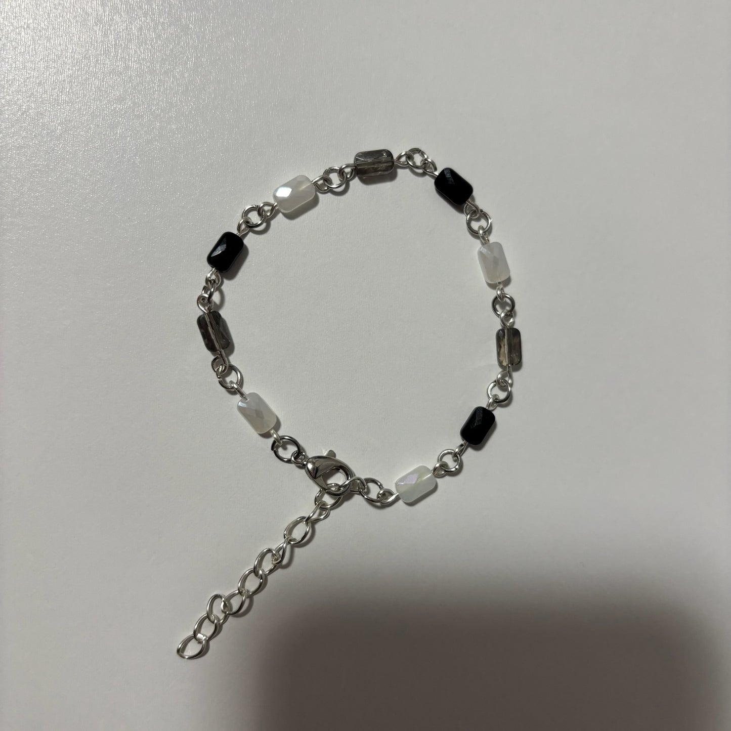 B&W Beaded Bracelet
