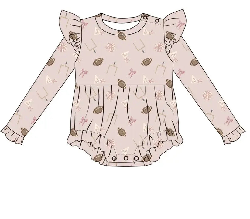 Bamboo Long Sleeve Bubble Romper