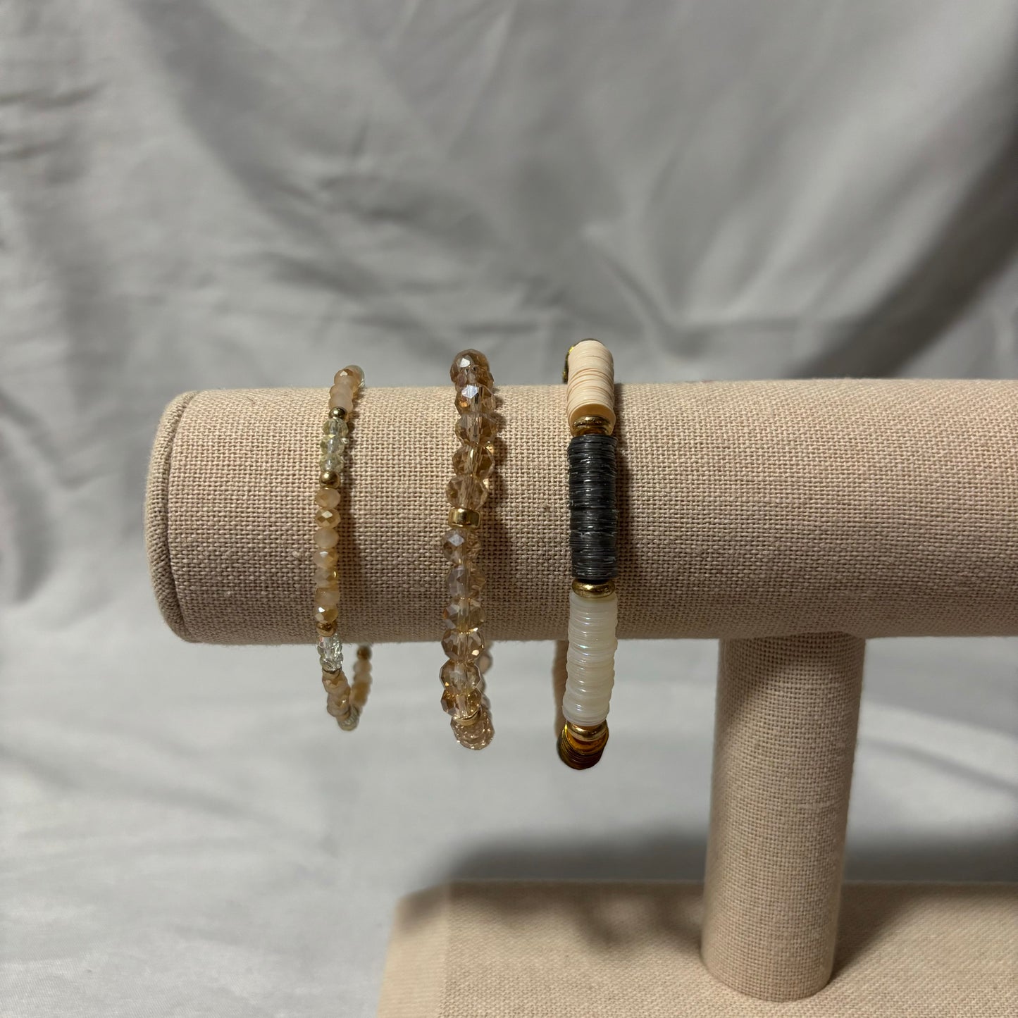 Beige Bracelet Set