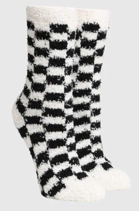 Cozy Checkered Socks