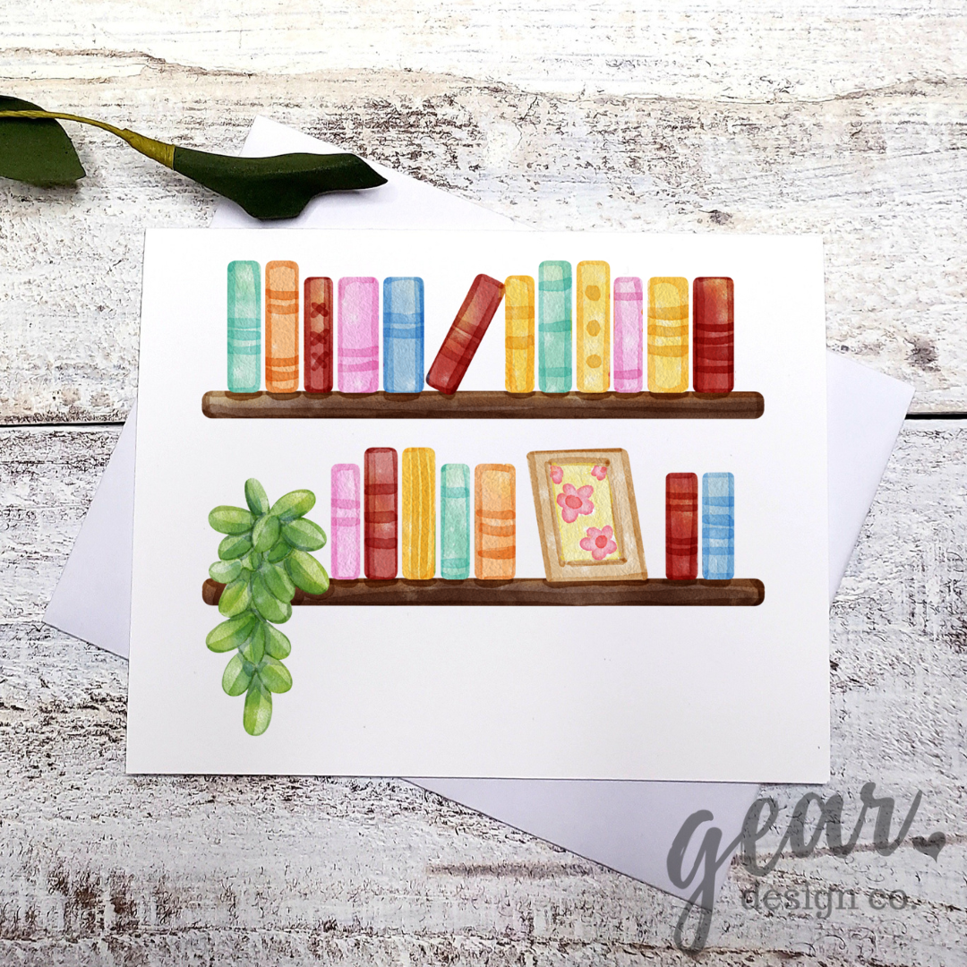 Book Shelf Plants Card Pack