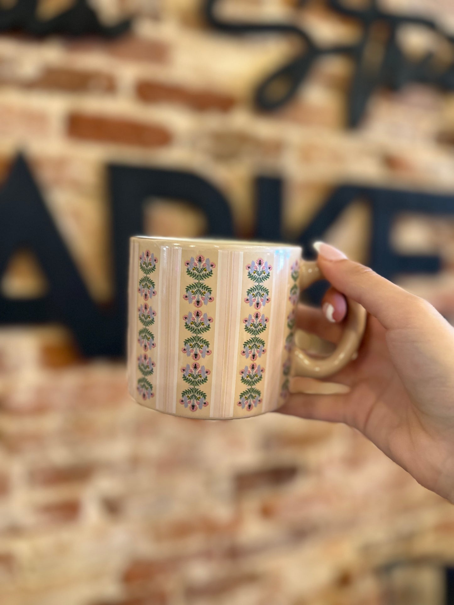 Pink Stripe Mug