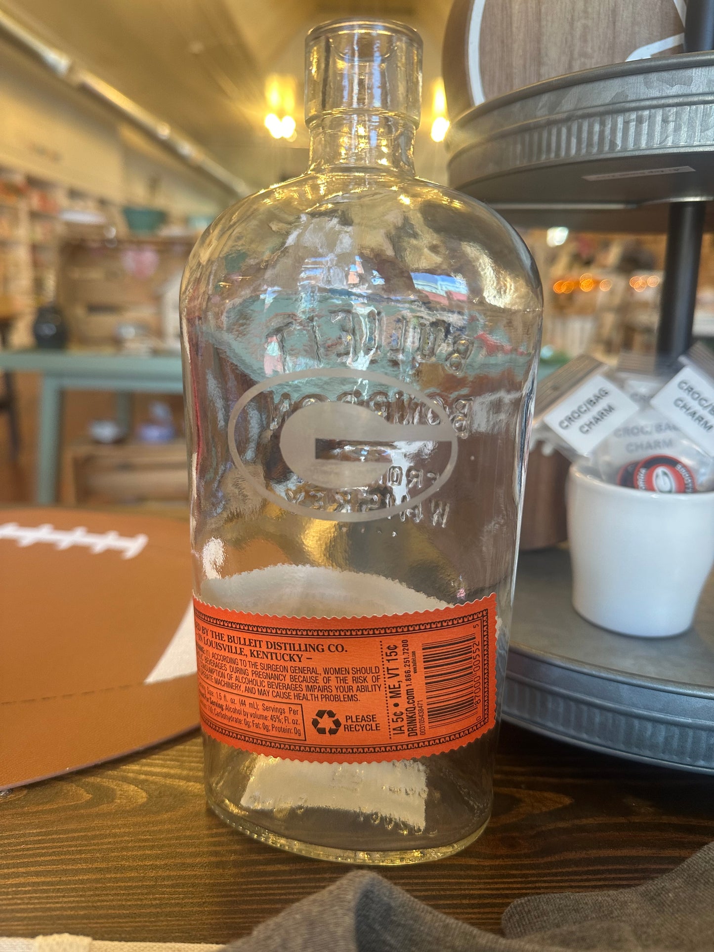 Etched Bourbon Bottle