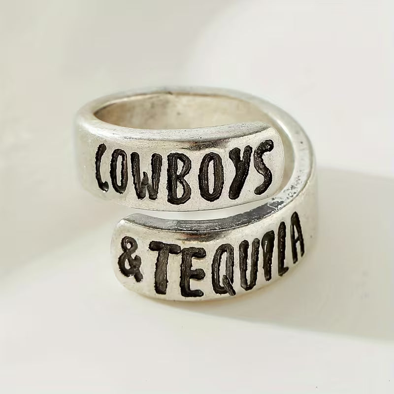 Cowboys and Tequila Silver Ring