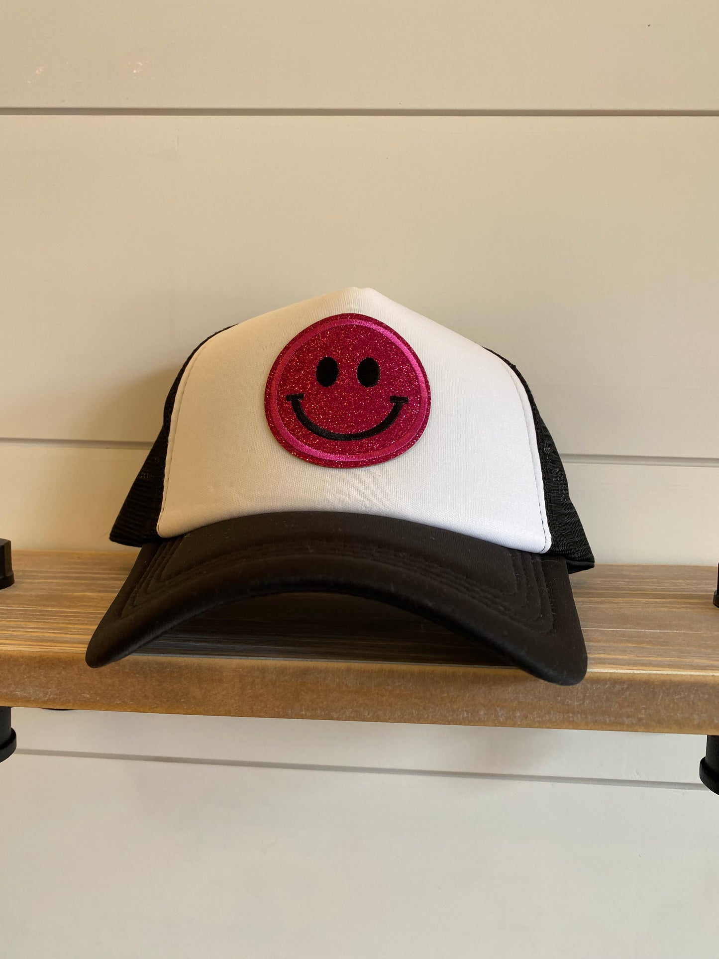 Assorted Happy Face Patch Hat
