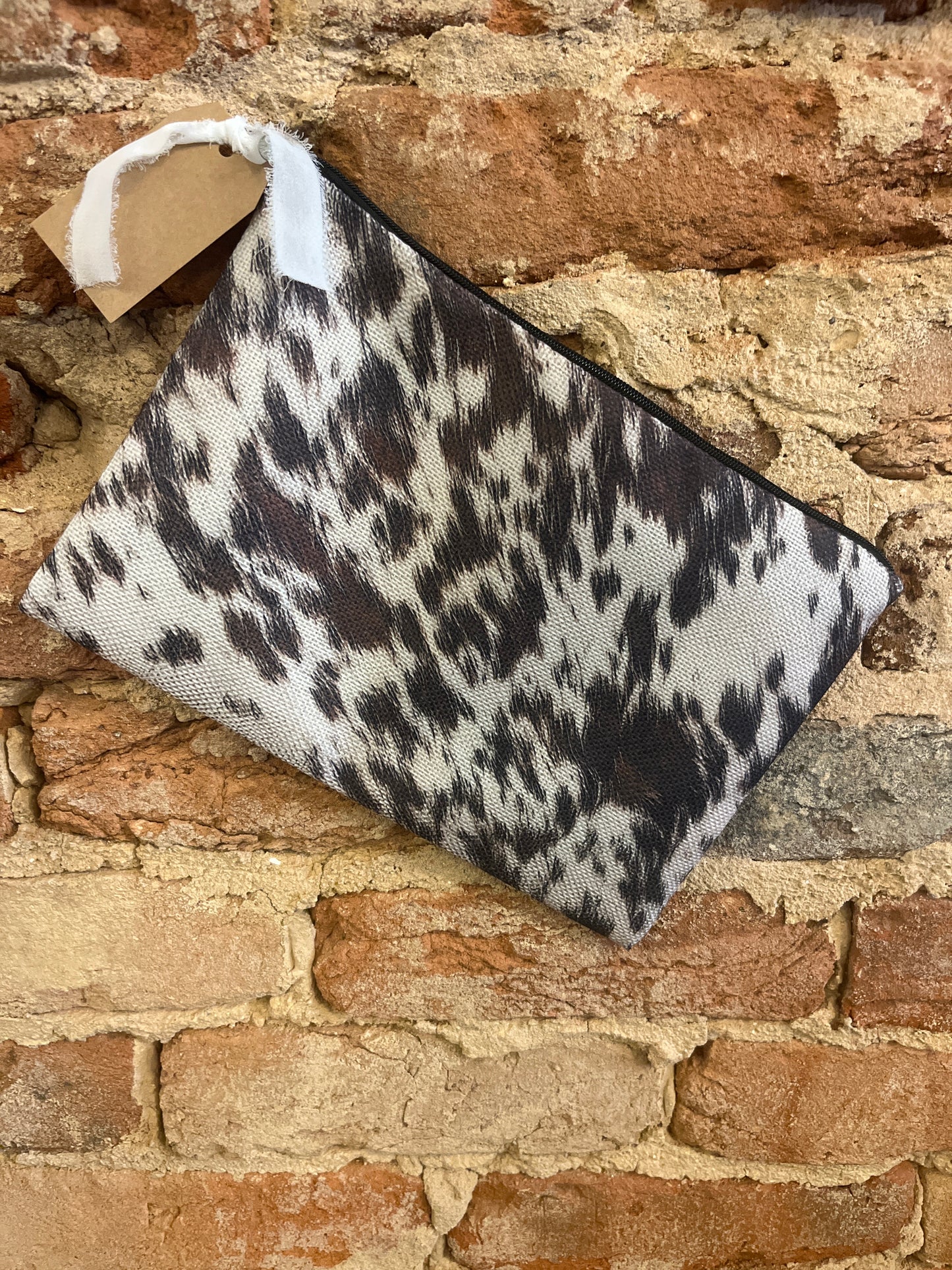 Animal Print Zipper Pouch Bag