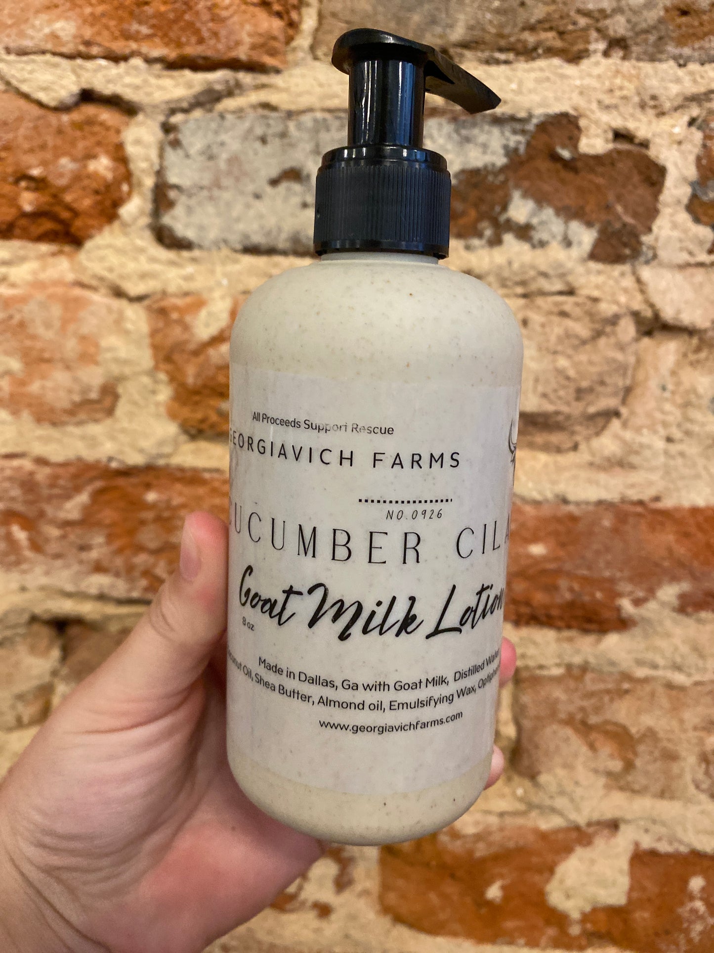 Cucumber Cilantro Goat Milk Lotion