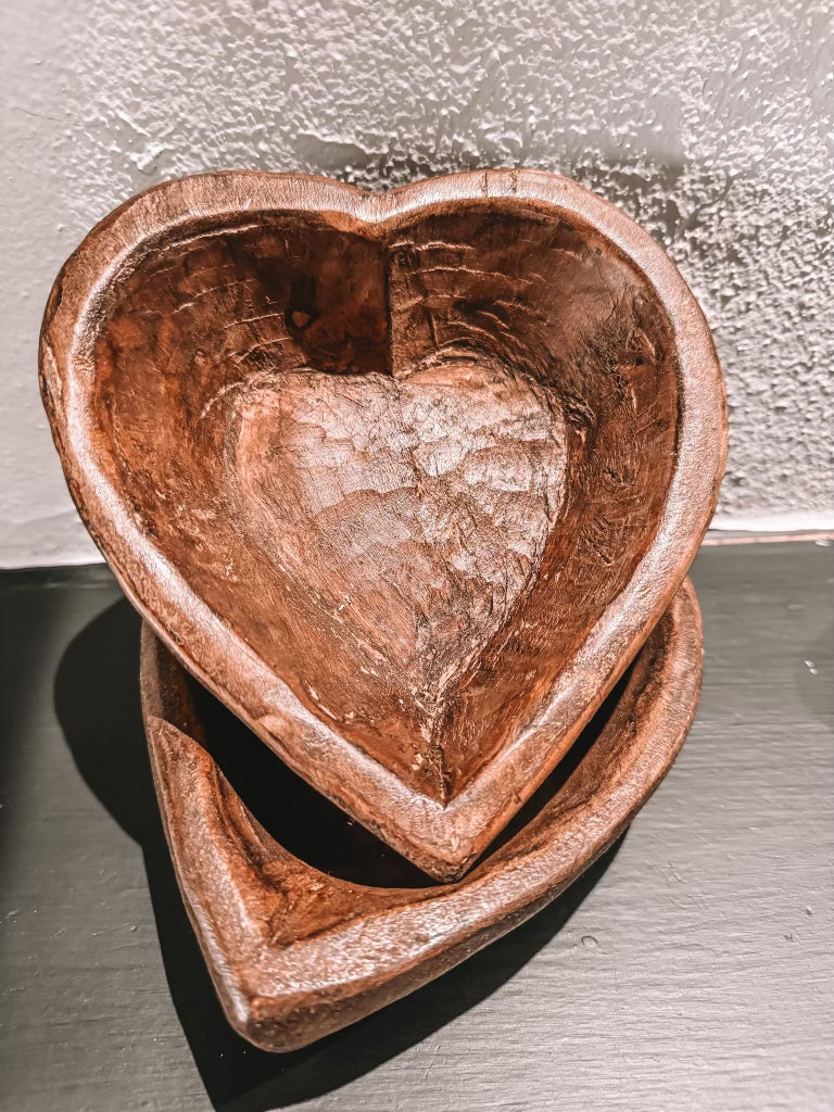 Heart-Shaped Dough Bowls
