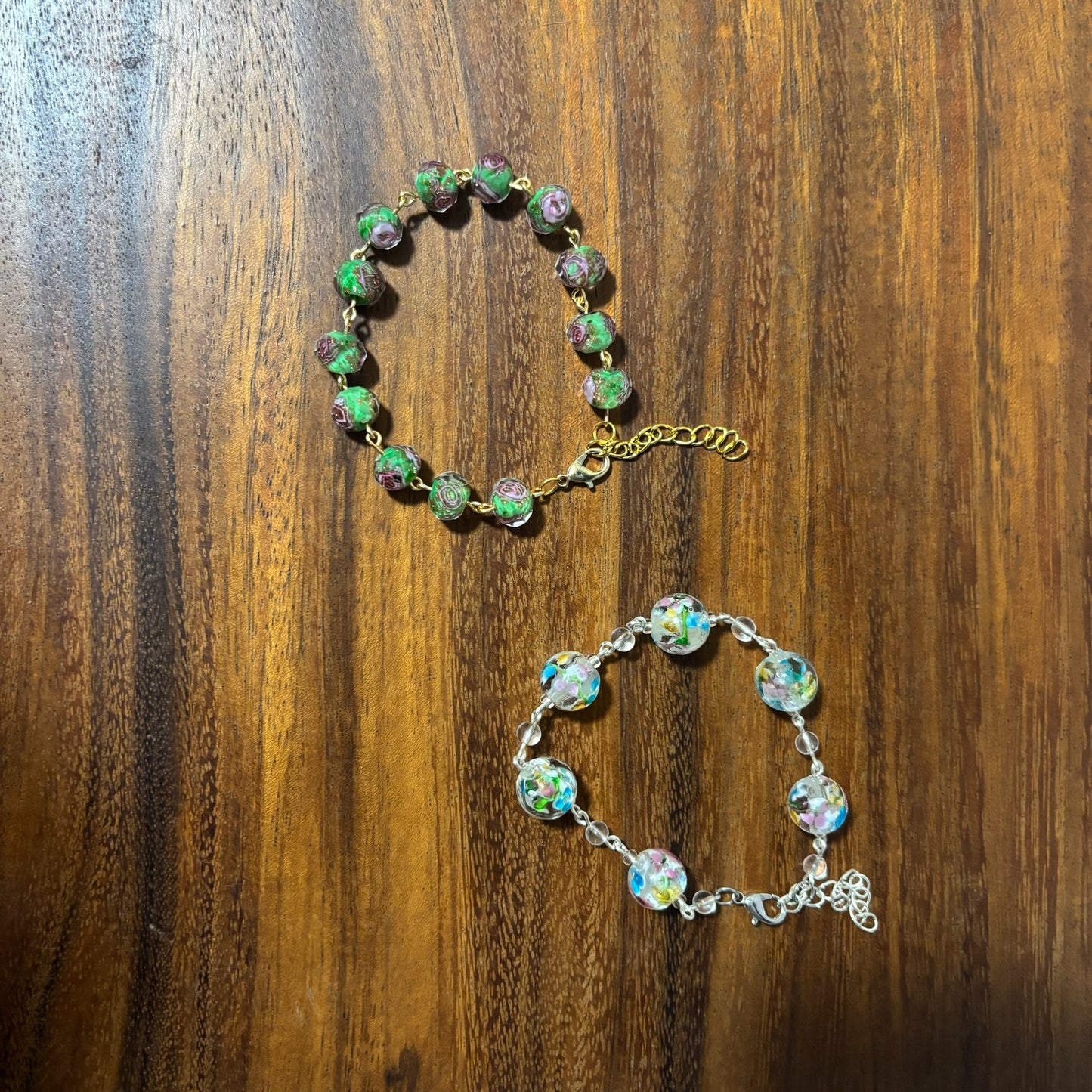 Floral Style Beaded Bracelets