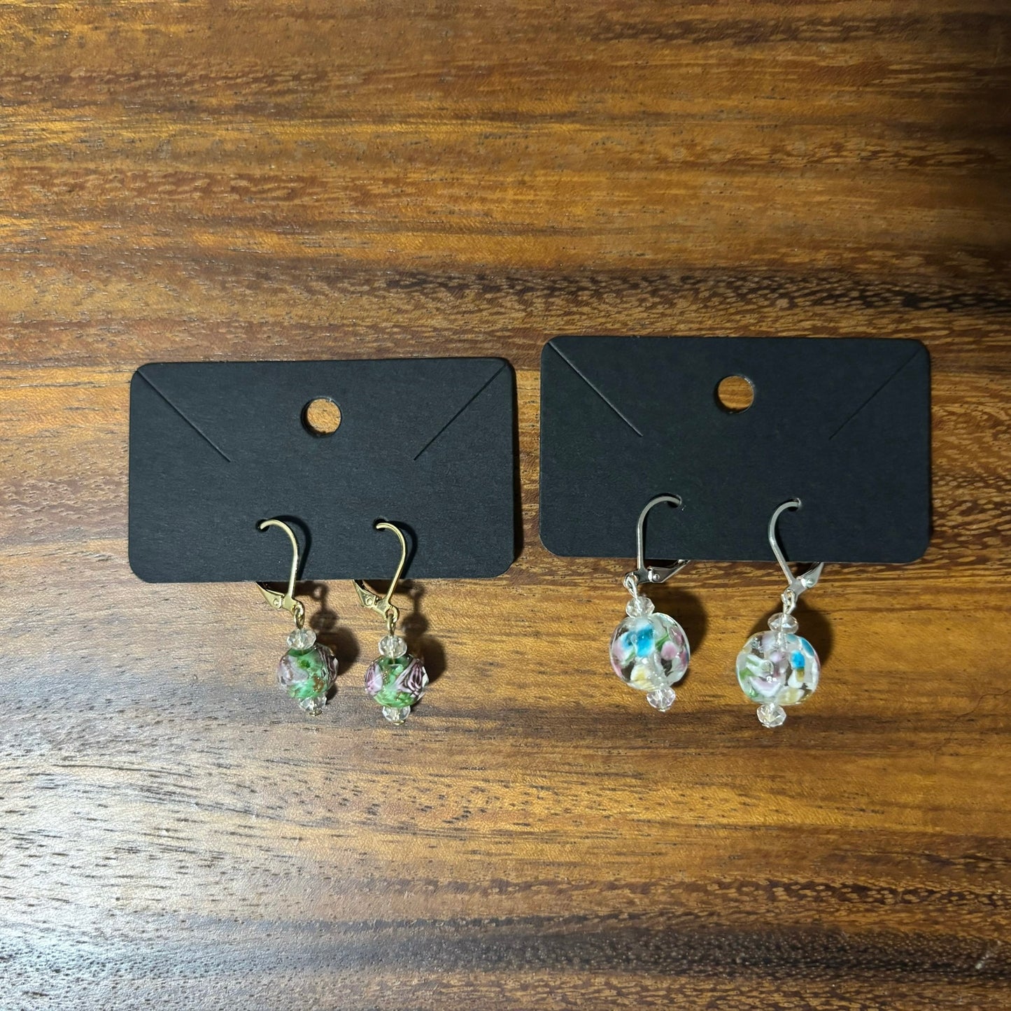Floral Style Beaded Earrings