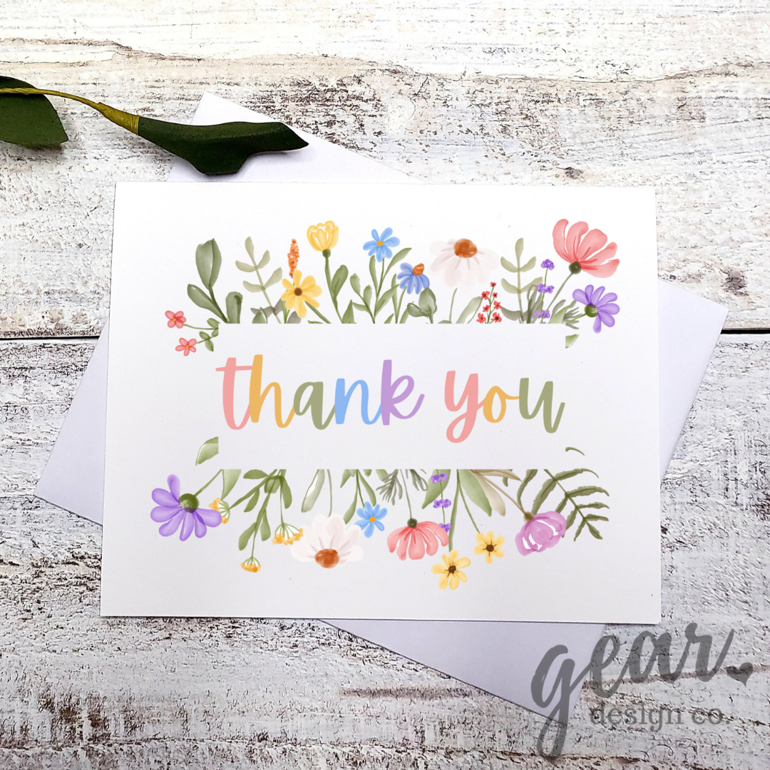 Floral Thank You Card Pack