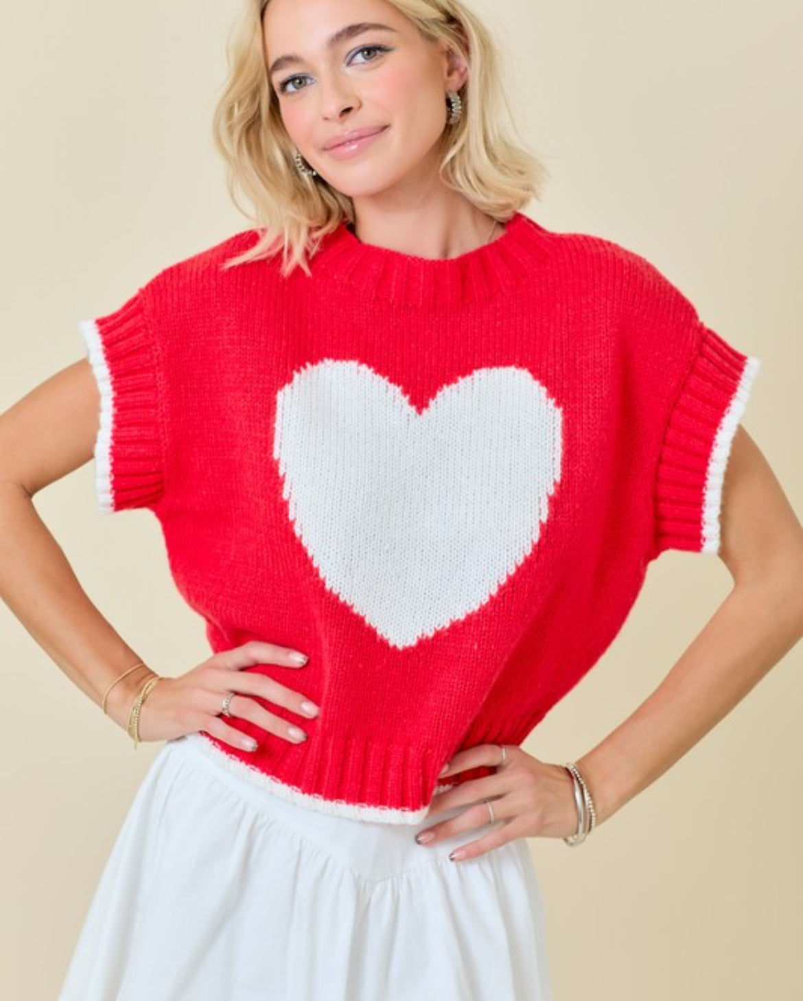 Heart Sweater Top