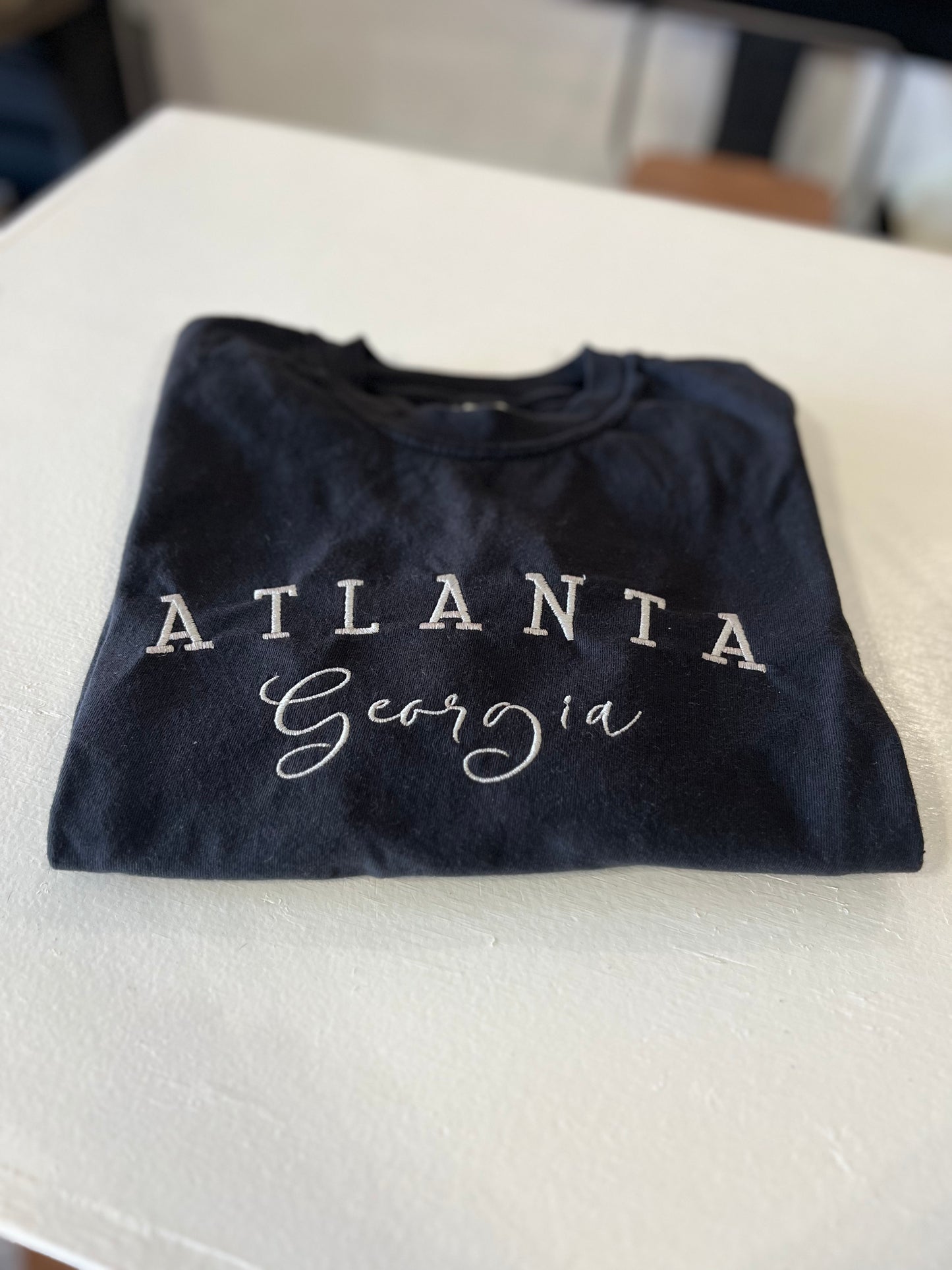 Embroidered Comfort Colors T-shirt - Atlanta Georgia