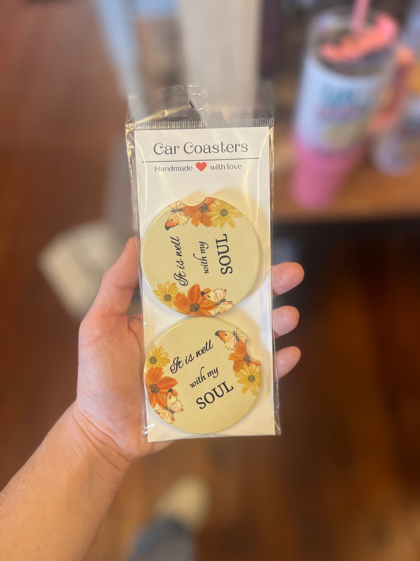 It is Well With My Soul Car Coasters