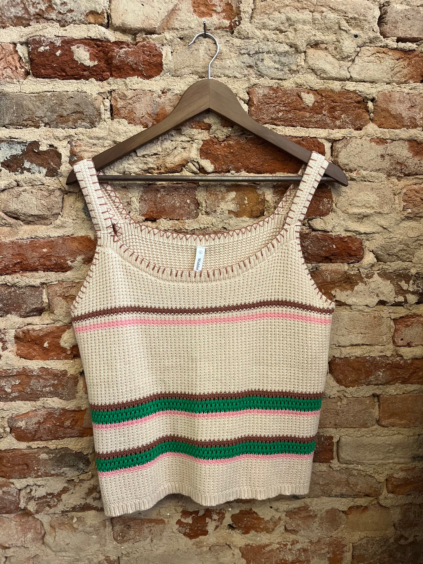 Multi Color Striped Sweater Tank